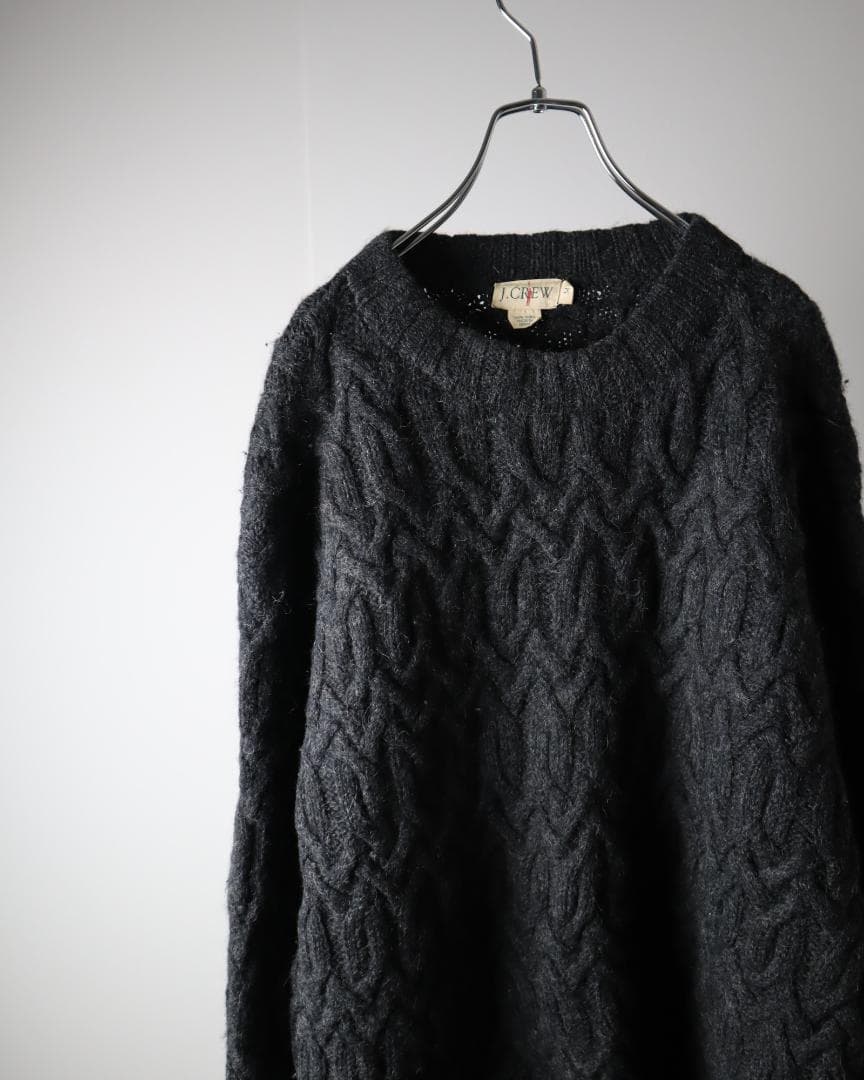 J.CREW 90s ケーブル チャンキー ウール ニット セーター 巨人タグ
