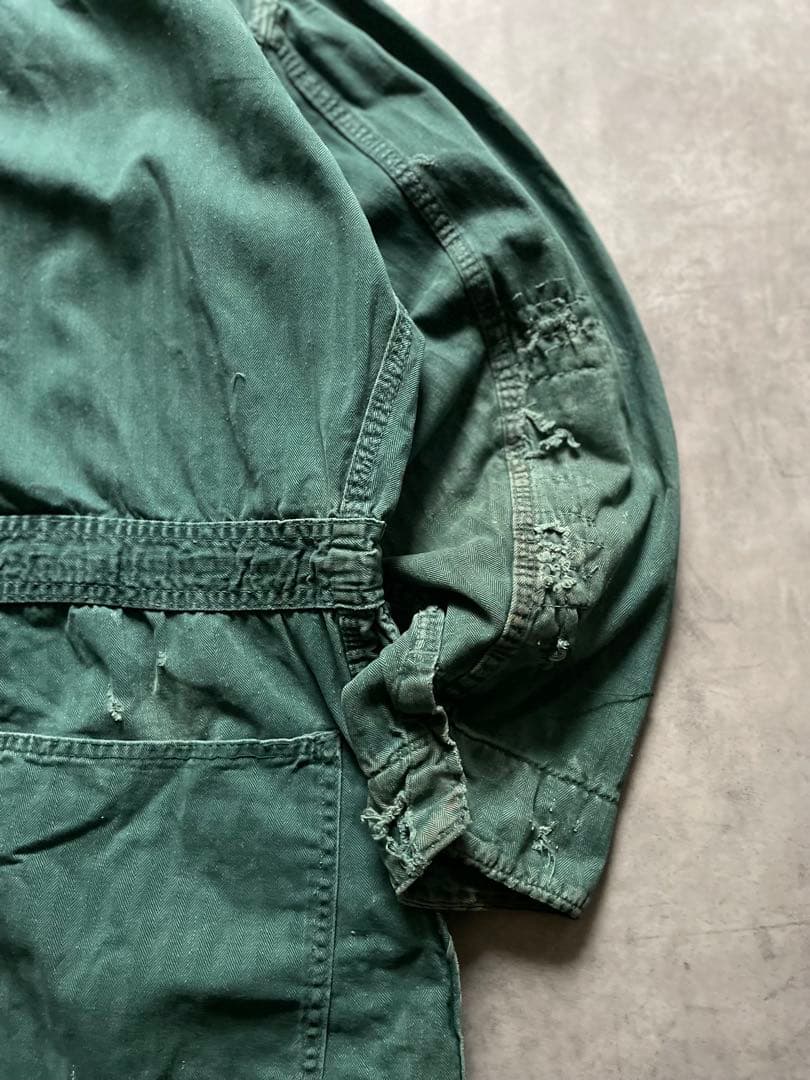 50s US製 HBT ワーク オールインワン つなぎ カバーオール 雰囲気系