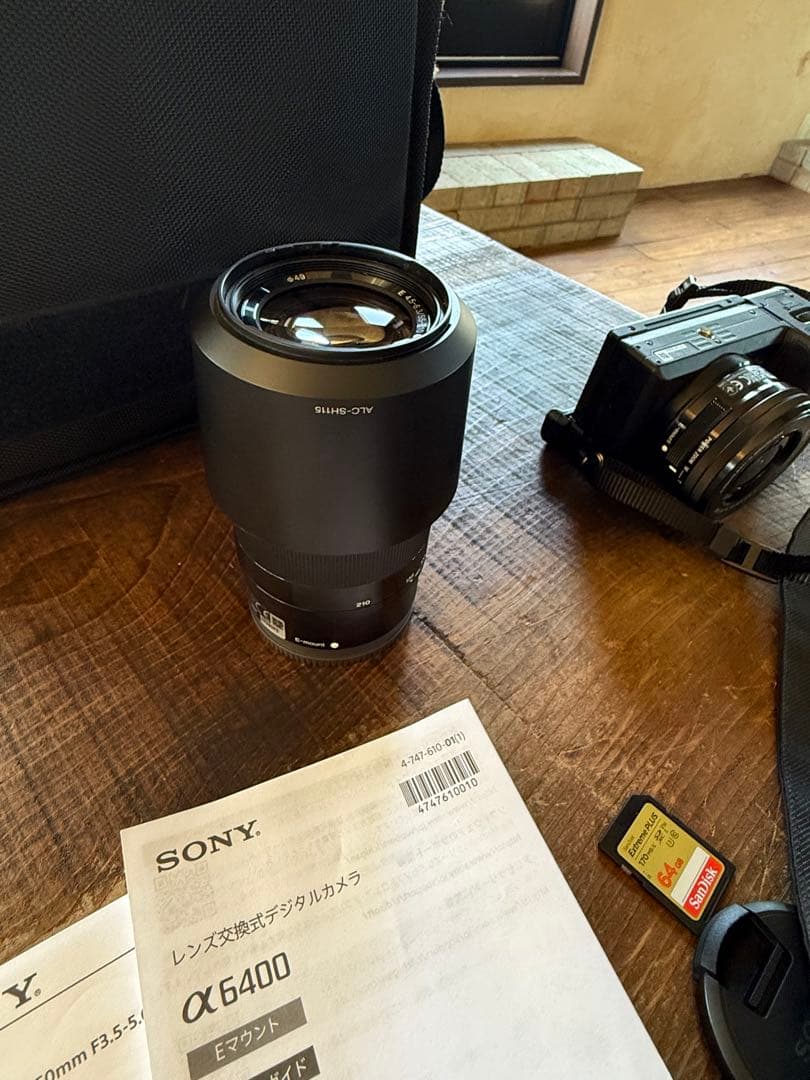 ソニー α6400 バッグ&SDカード付き