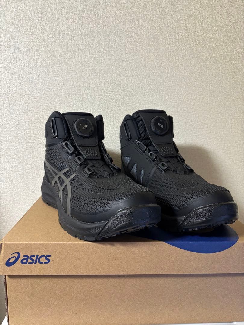 アシックス ウィンジョブCP122 BOA 3E相当サイズ 26 WINJOB ウィンジョブ® CP122 BOA® 3E相当 | ブラック×ガンメタル | ハイカット