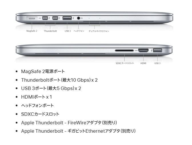 MacBook本体 MacBook Pro 2012 15inch 2.3GHz core i7