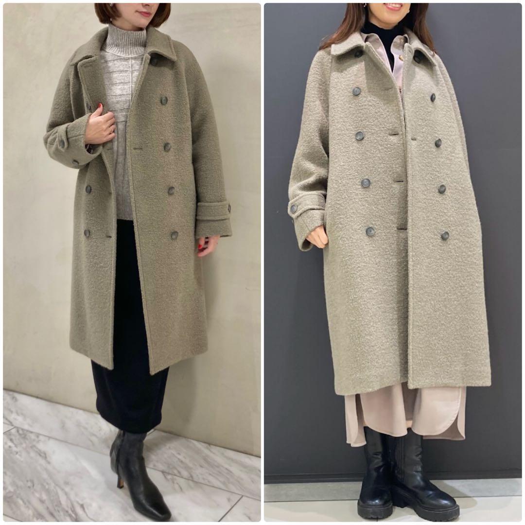 theory luxe 23AW ダブル ブークレーロングコート 40 - メルカリ