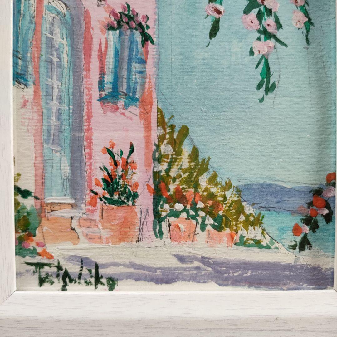 春 街角 アクリル画 原画 インテリア ハンドメイド - メルカリ
