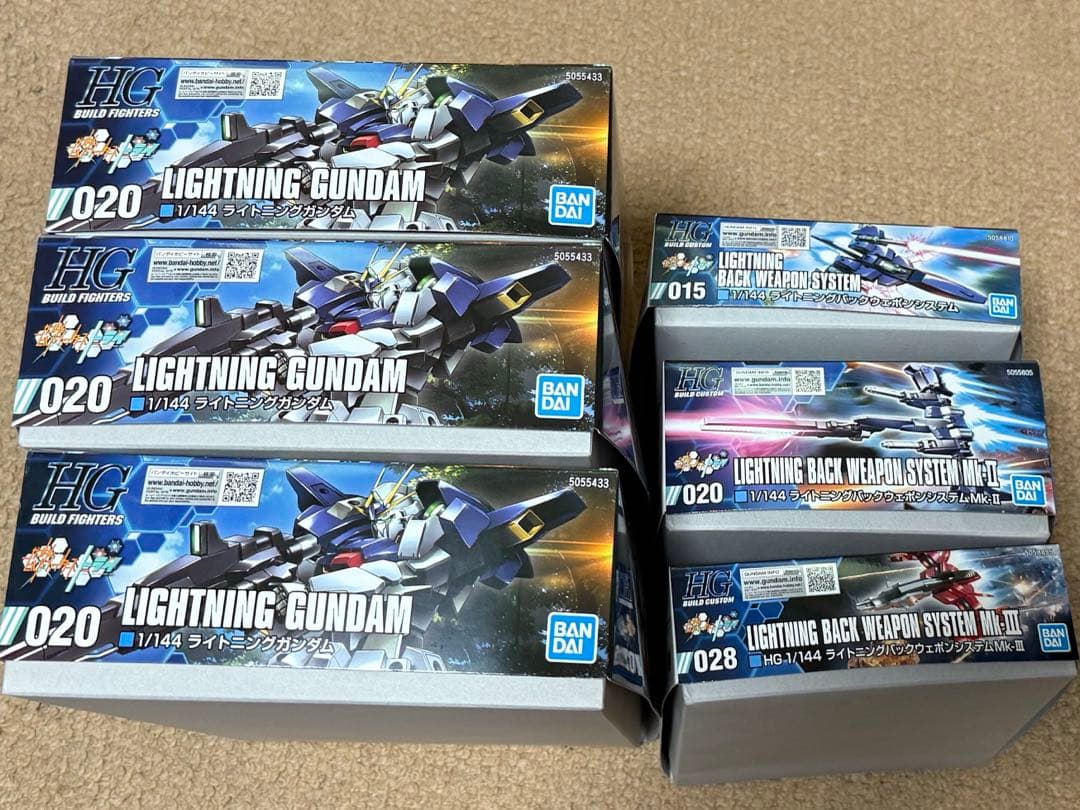 ライトニングガンダム３体セット ライトニングバックウェポン全種セット HGBC 「ライトニングバックウェポンシステムMk-III」 レビュー