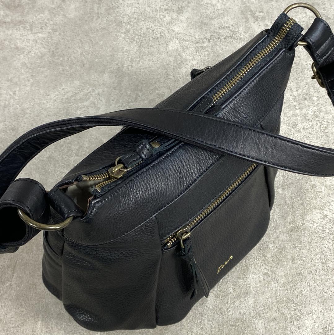 極美品】 DAKOTA ダコタ ルーチェ 日本製 牛革 ショルダーバッグ