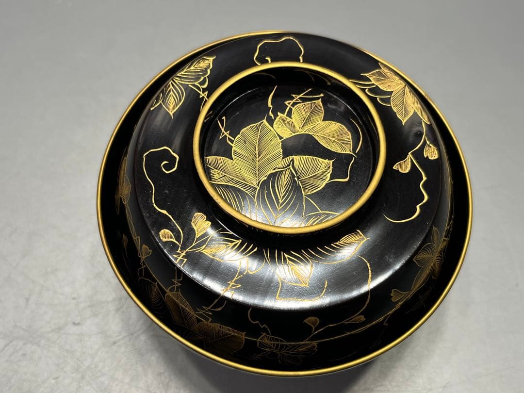 時代 極上 輪島塗 沈金蒔絵 煮椀 吸物椀 五客 木製 おすすめ品