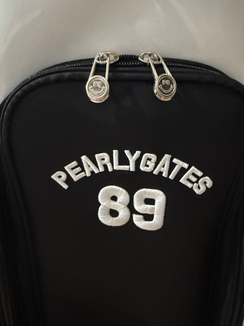 PEARLY GATES キャディバッグ スマイリーフェイス 合成革 キャスター