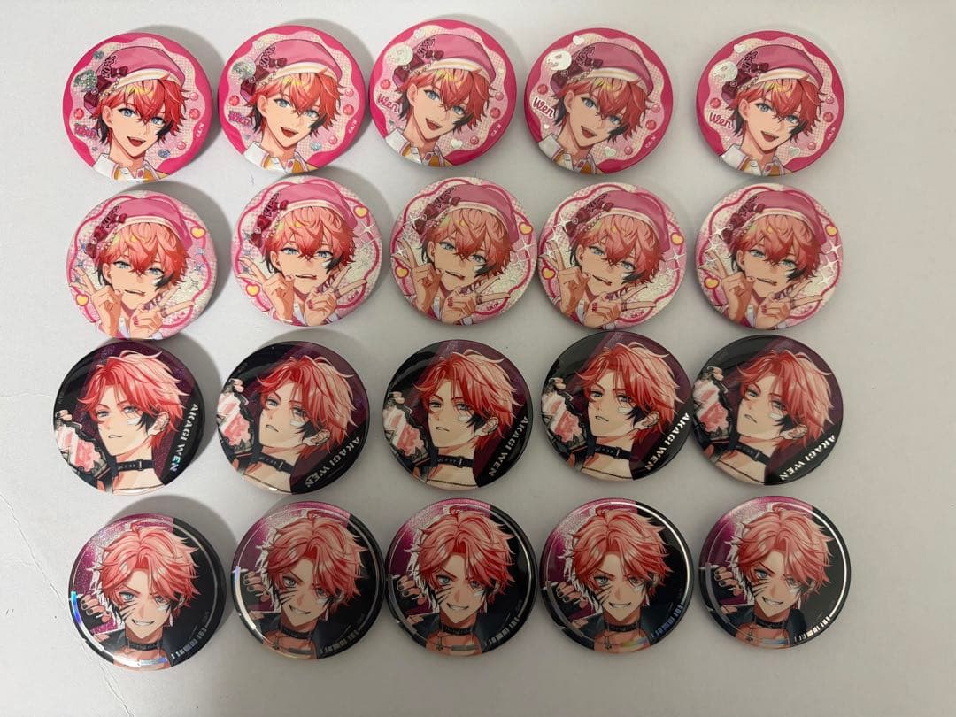 にじさんじ ぎゃうるふ ランダム缶バッジ 赤城ウェン HEROES Half