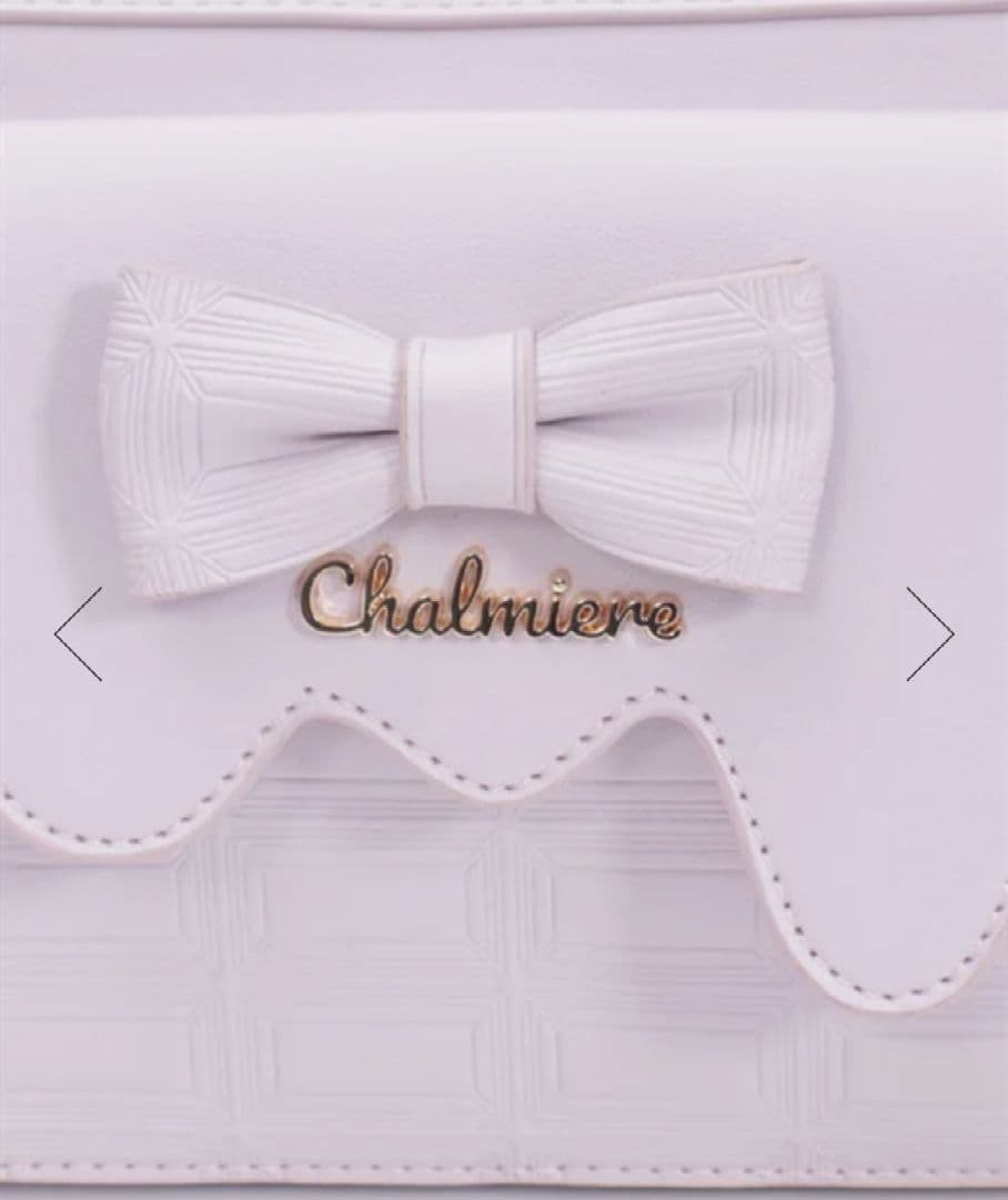 Chalmiere ボンボンショコラ チョコレート柄ショルダーバッグ ピンク