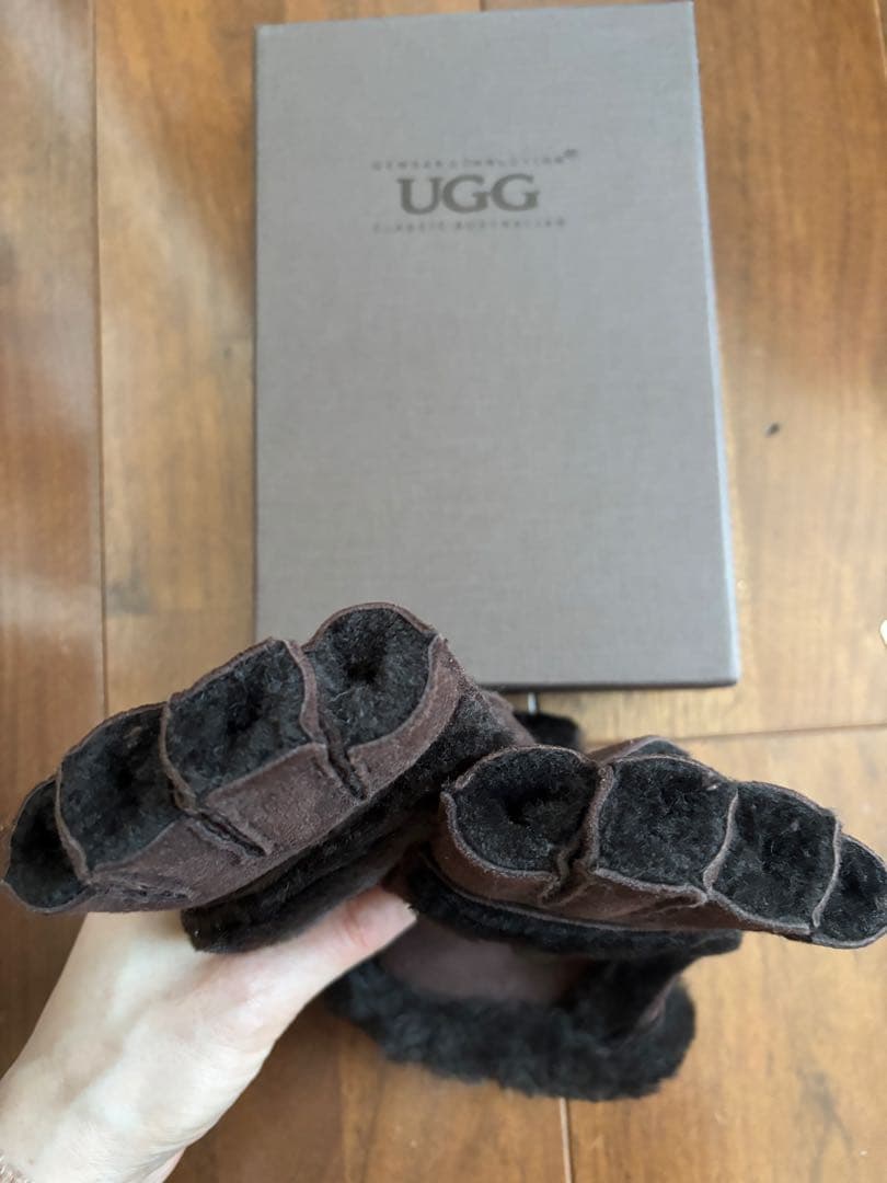 juju様専用 UGG SHEEPSKIN FINGERLESS GROUVE - メルカリ