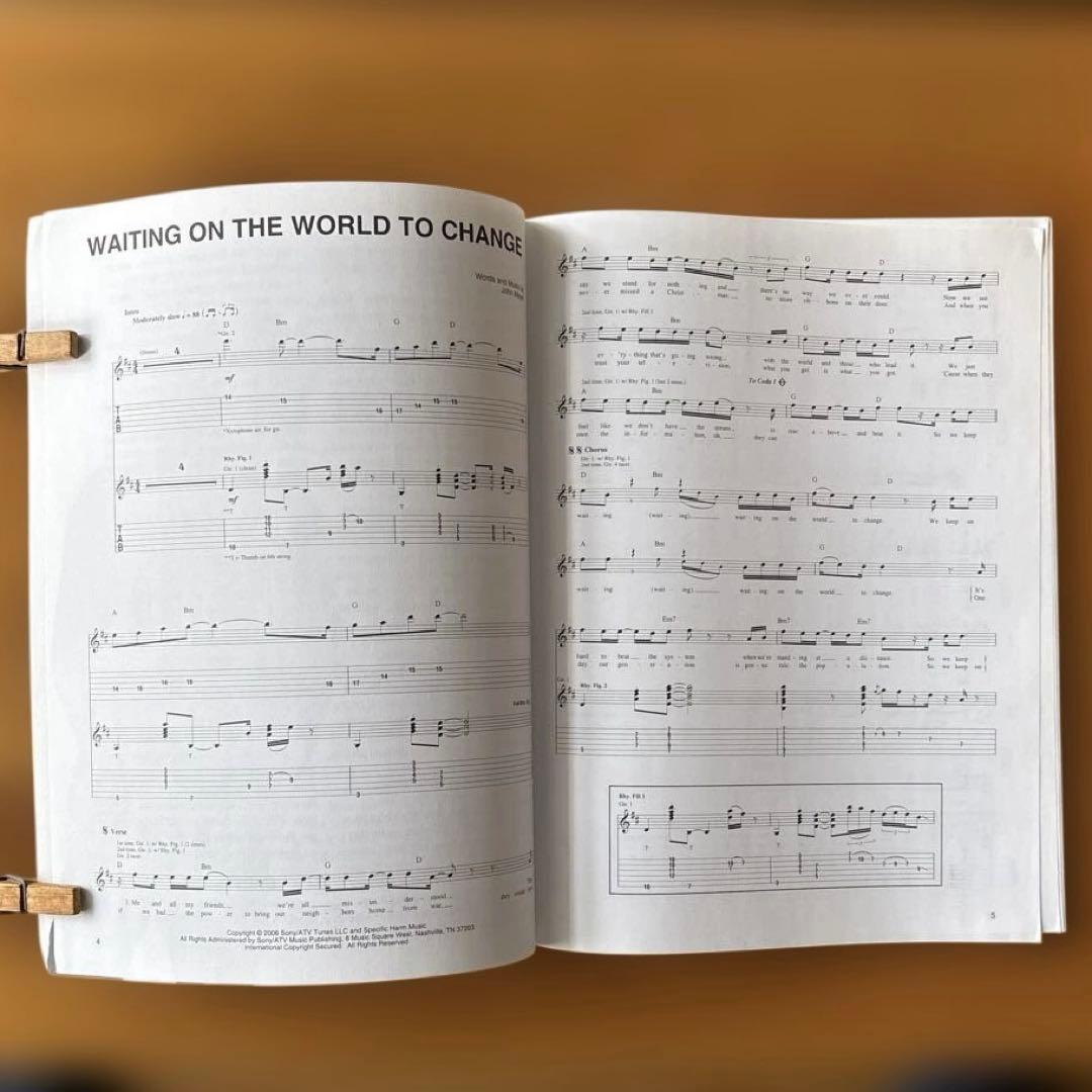 ジョン・メイヤー(John Mayer) ギタースコア2冊セット 中古 アート