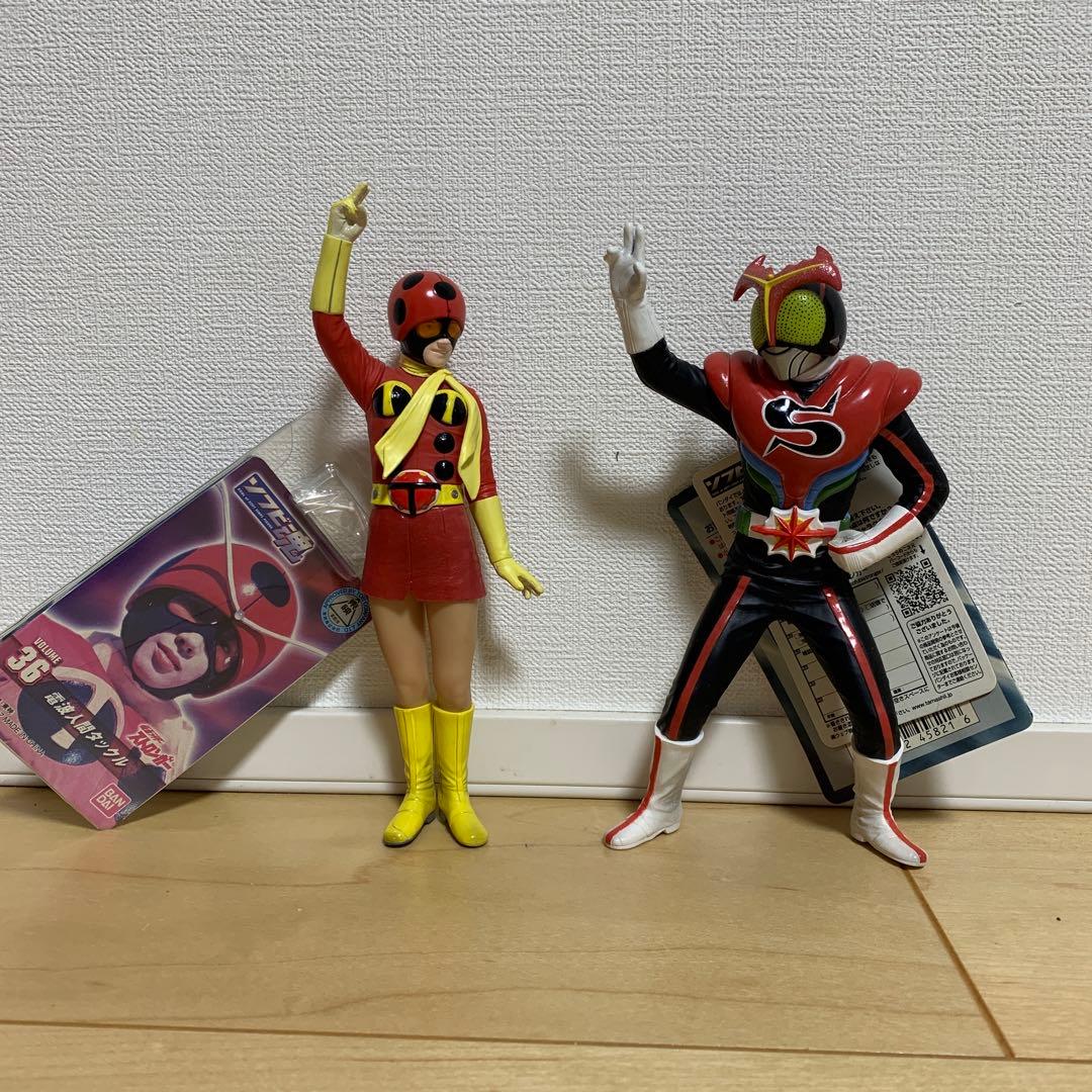 ソフビ魂 電波人間タックル 仮面ライダーストロンガー フィギュア