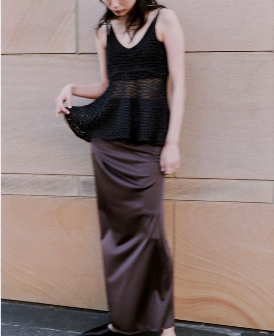 【お値下げ中】新品　ミースロエ　メッシュニットビスチェ MIESROHE（ミースロエ）の「ﾒｯｼｭﾆｯﾄﾋﾞｽﾁｪ（ニット/セーター）」 - WEAR