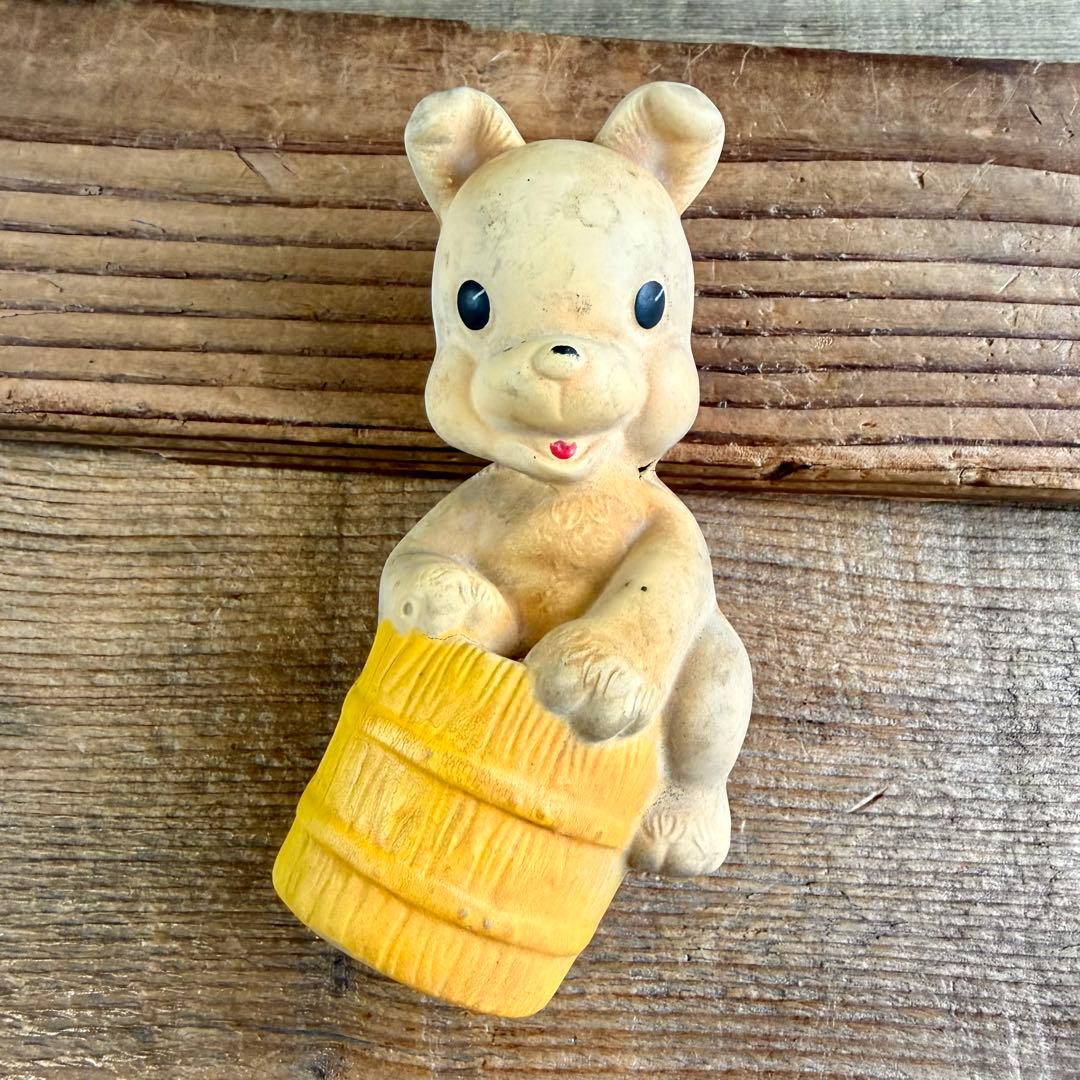 可愛い熊のラバードール☆人形☆REMPEL☆1940'〜アンティークUSAクマ