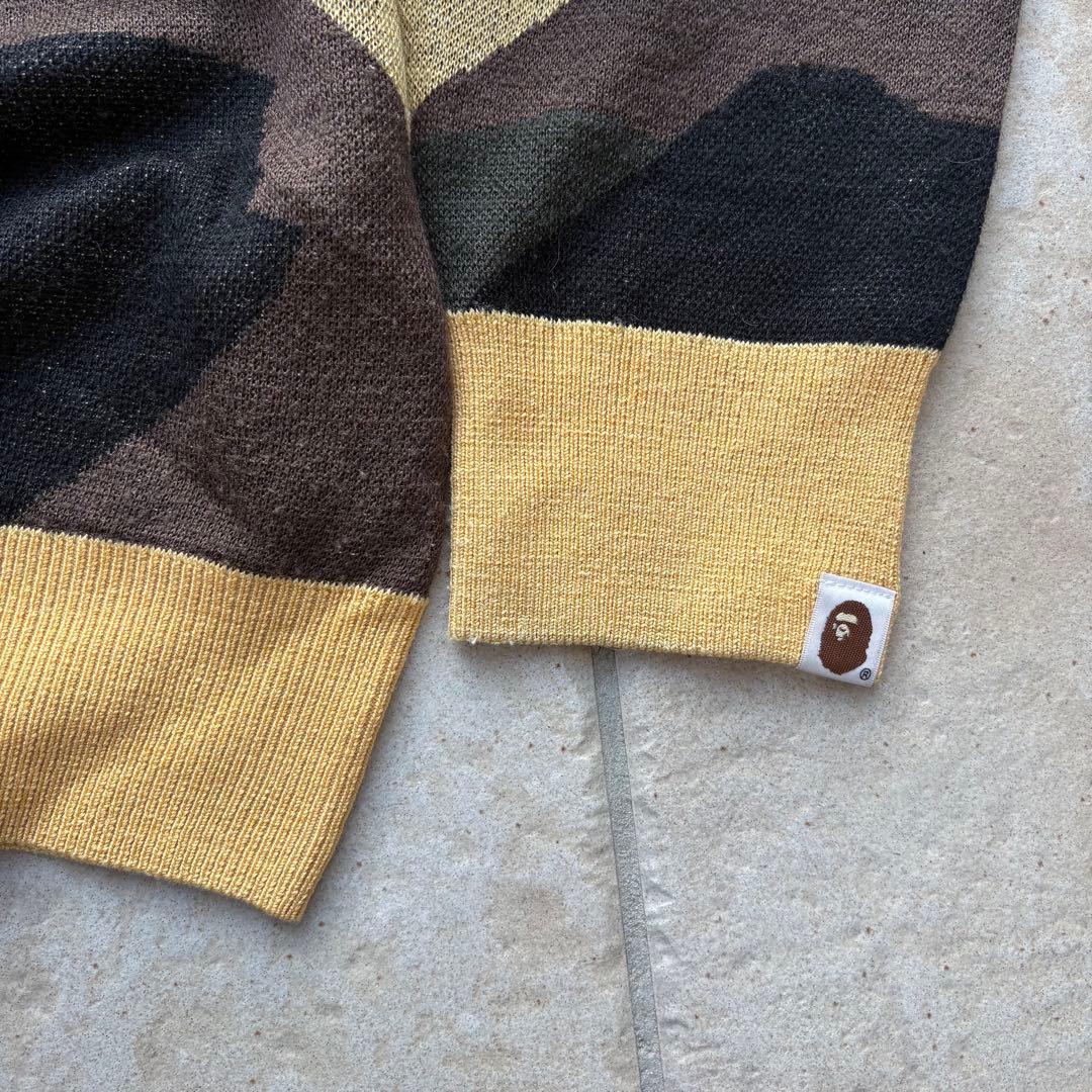 00s a bathing ape CAMO HEAD Knit ニット 迷彩 A BATHING APE（ア