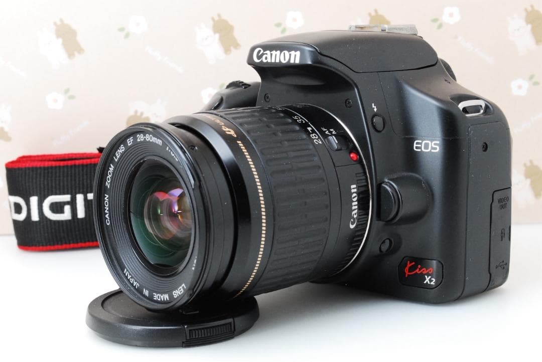 備品多数❤️ショット極少3298回❤️Canon eos Kiss X2❤️スマホ転送 ショット数491枚】Canon Kiss X7 スマホ転送 最軽量一眼レフ - メルカリ