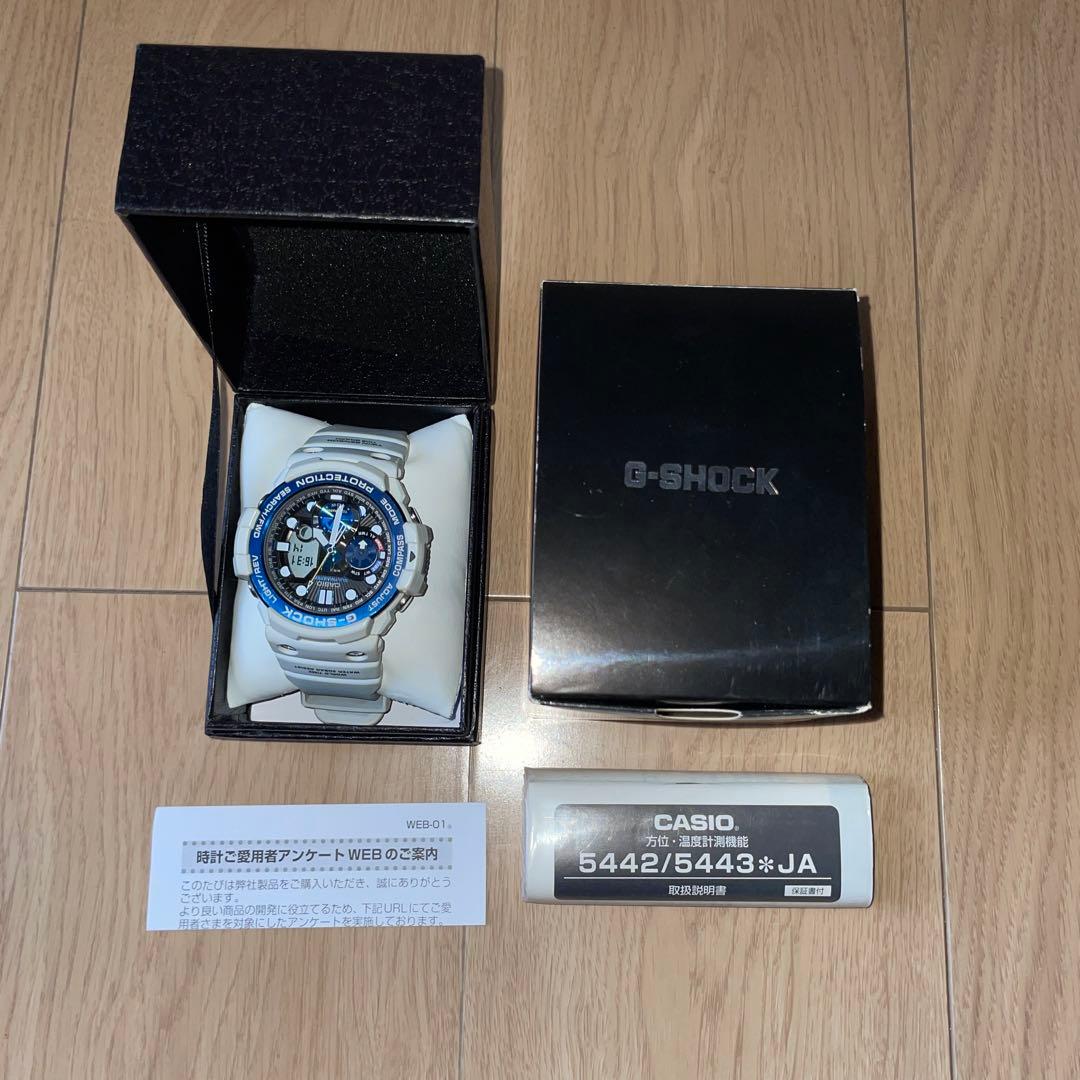 【希少］G-SHOCK ガルフマスター GN-1000C-8AJF ホワイト ガルフマスター G-SHOCK GN-1000C ホワイト色 デジタル/アナログ