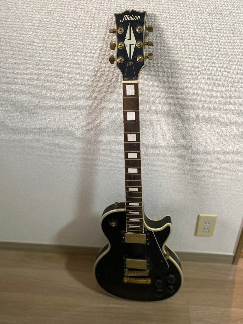 Maison レスポール カスタム ブラック 楽天市場】エレキギター レスポールタイプ Maison LP-38C 7点初心者