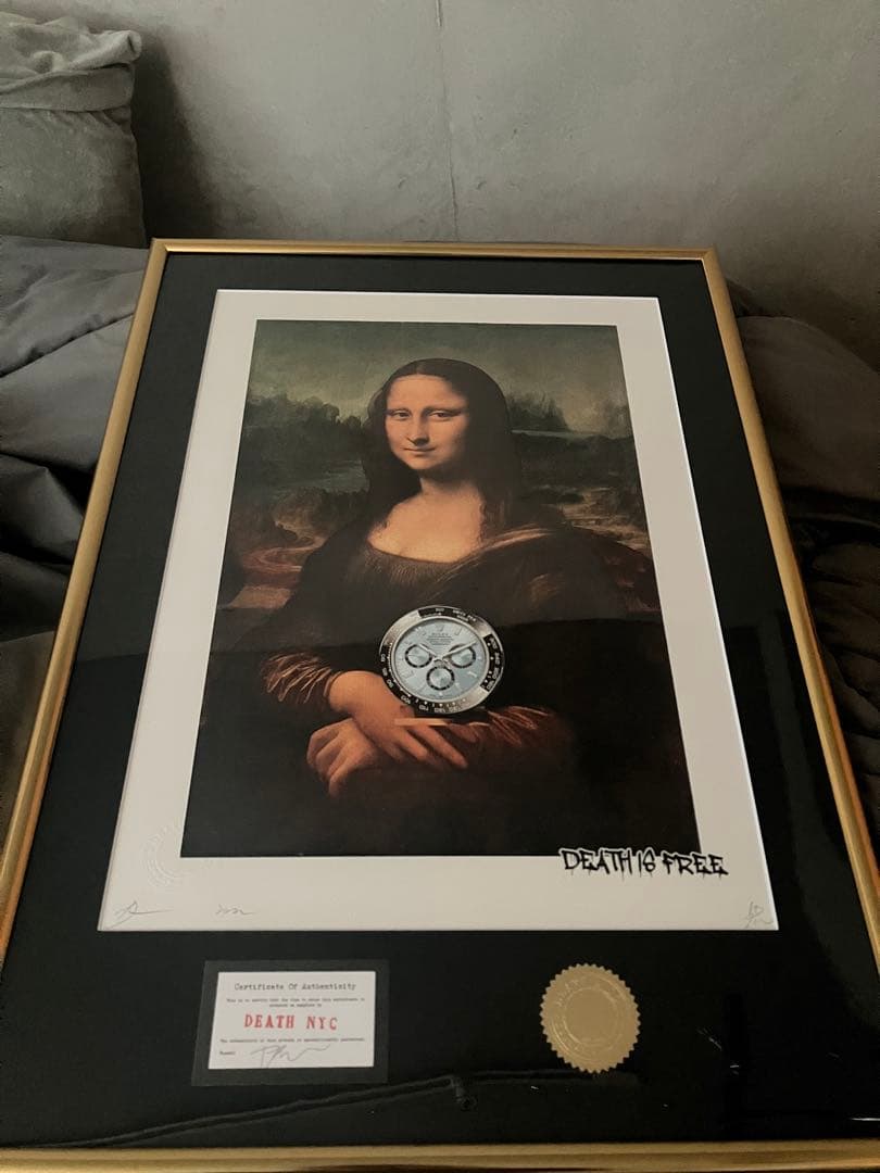 限定100枚　モナリザ　ロレックス　絵画　death nyc ◇世界限定100枚◇ DEATH NYC 現代アート ポスター JO09 - メルカリ