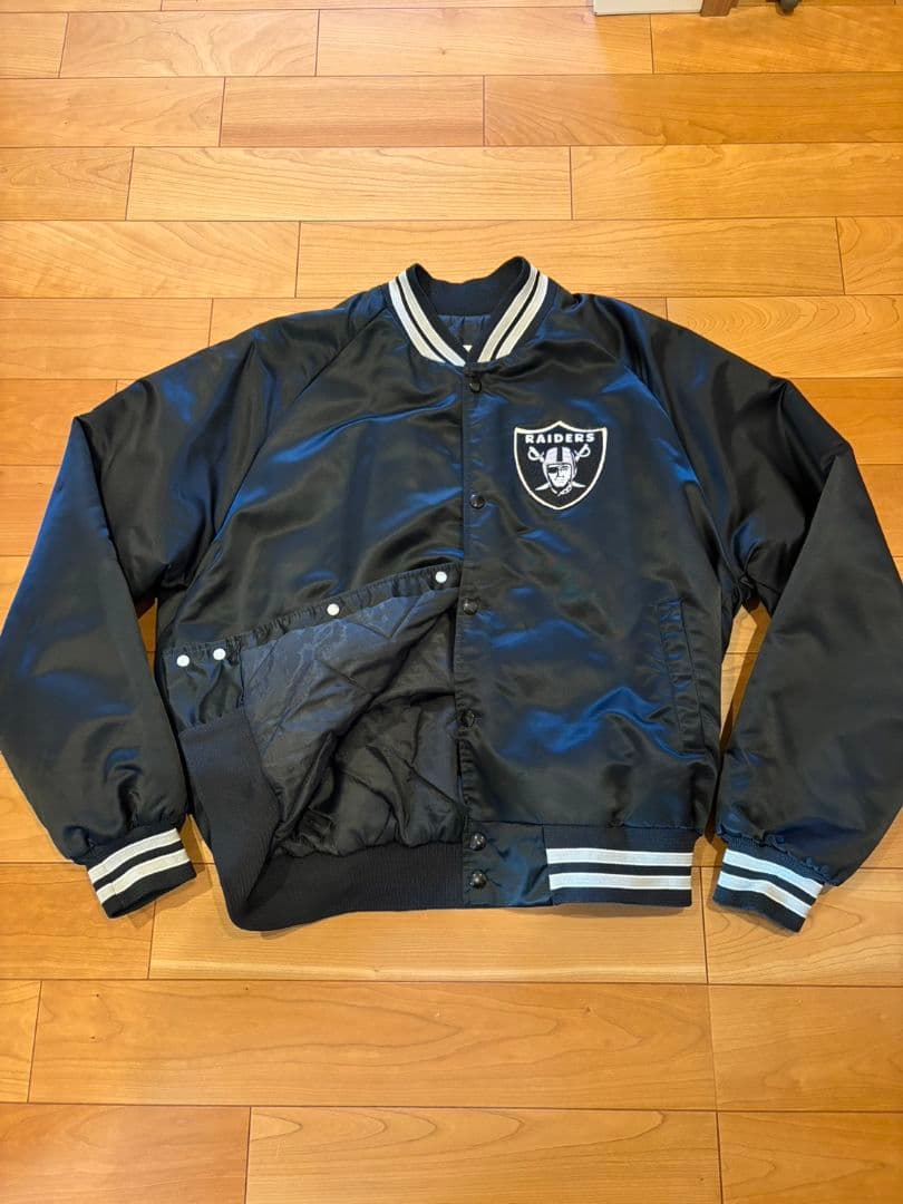 美品 90s raiders レイダース スタジャン L チョークライン - メルカリ