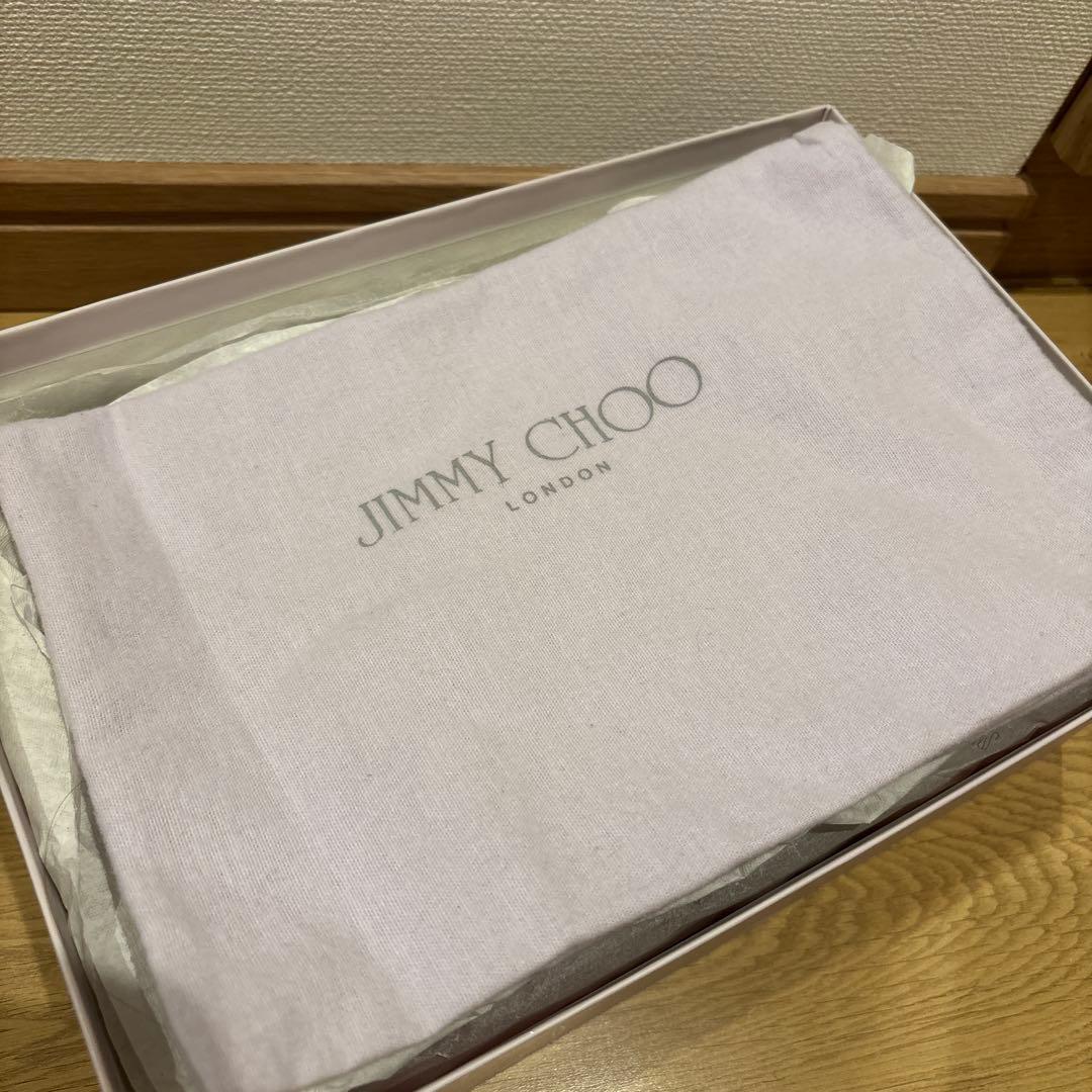 JIMMY CHOO】シルバー＆ゴールドカラーレザーヴァレエシューズ23㎝美品