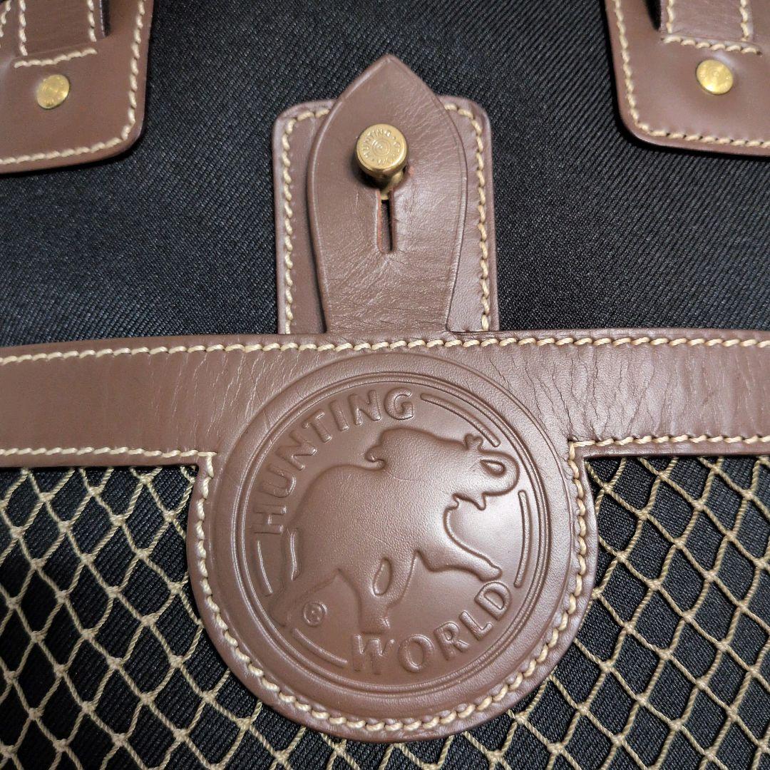 美品】ハンティングワールド サファリトゥデイ デカロゴ トート 黒 大