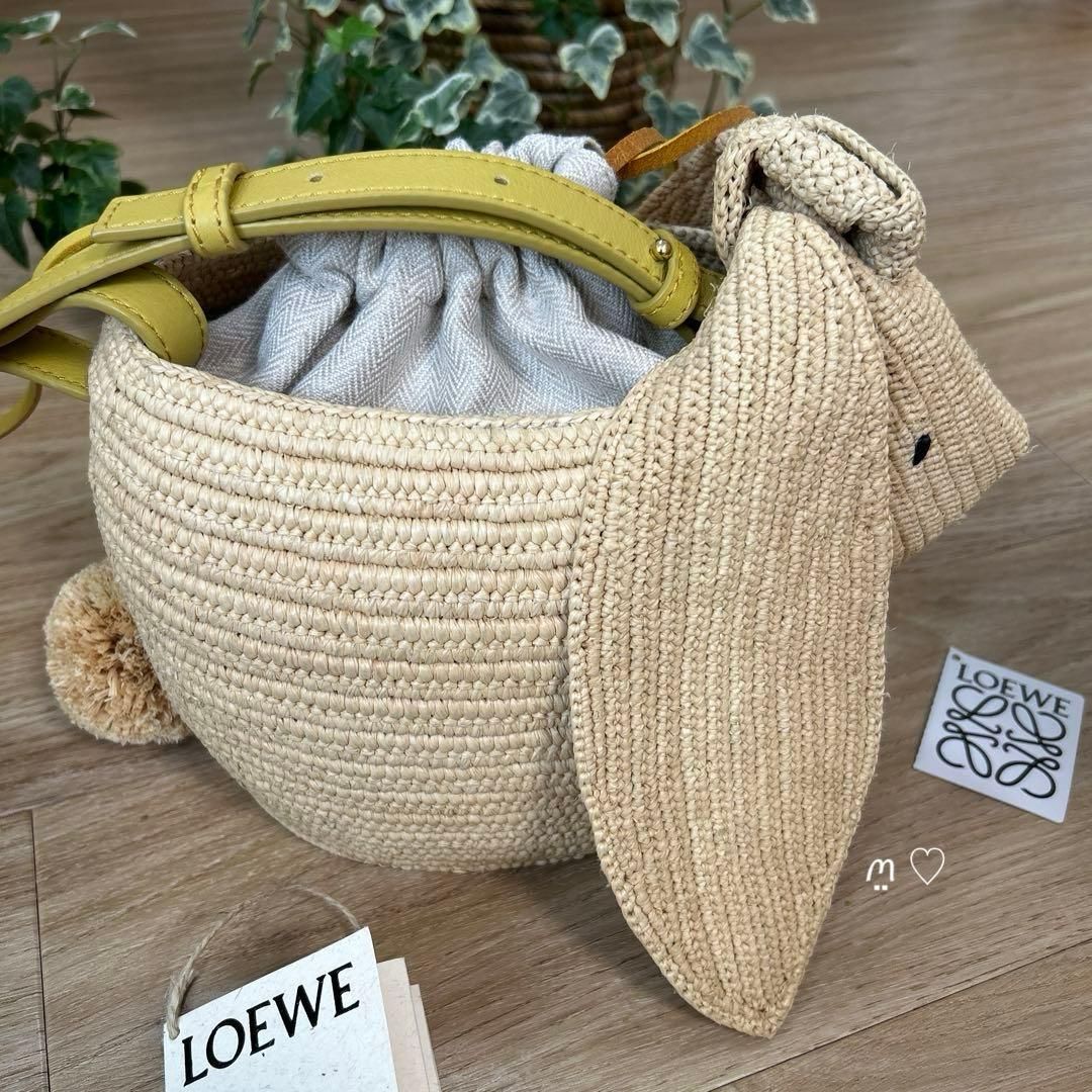 LOEWEロエベ バニーバケットバッグ ショルダー カゴバッグ うさぎ年