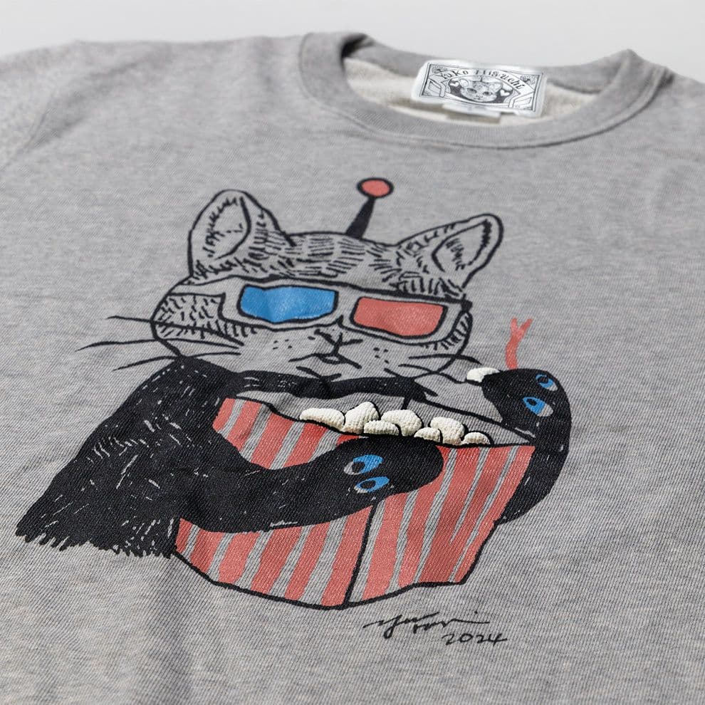 よ*ぴ様 ★タイムセール★3Dメガネで鑑賞中トレーナー★XXL★ギュスターヴ★ヒ