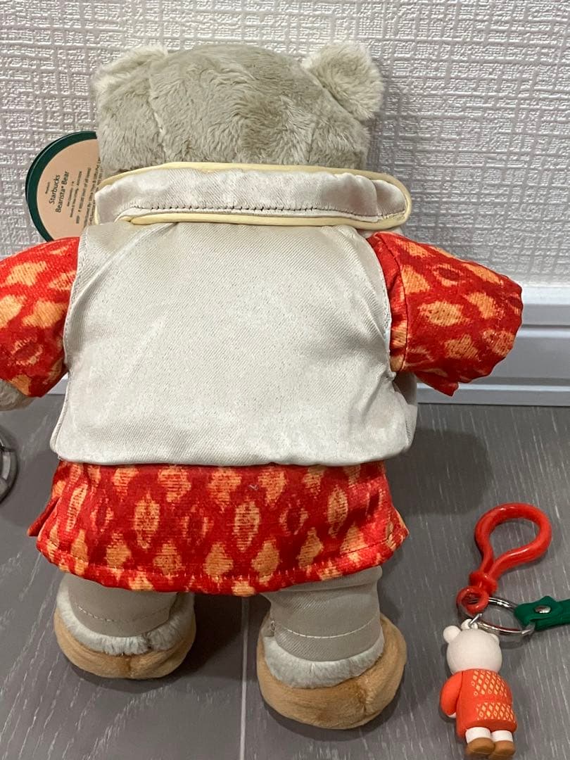 スターバックス ベアリスタ」インドディワリ ぬいぐるみ+キーフォルダ