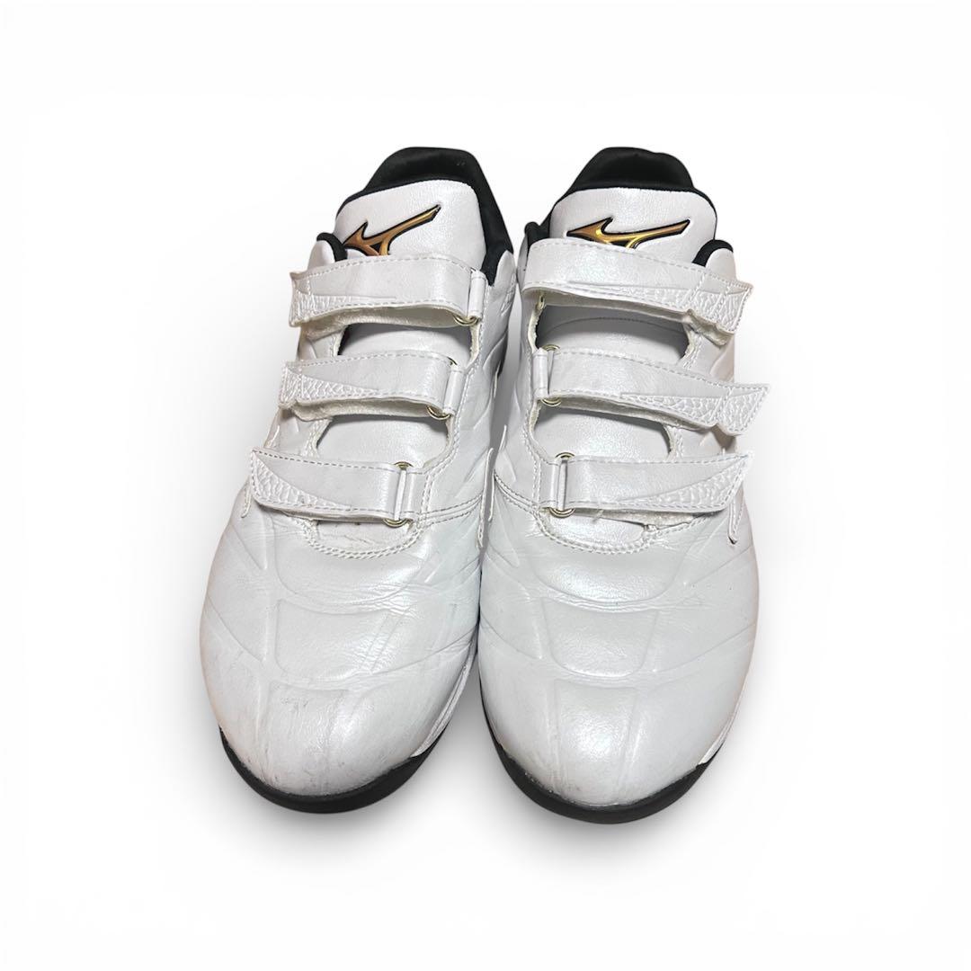 ミズノプロ アップシューズ ホワイト クッションレボプロトレーナー 27.5 MIZUNO（ミズノ） 野球 ミズノプロ トレーニングシューズ アップ