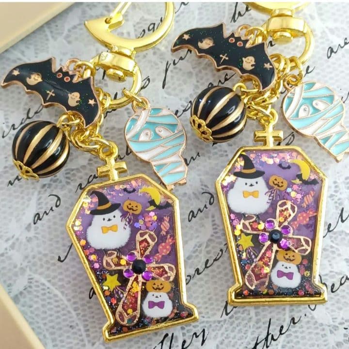 ☆仮面舞踏会☆アマビエさん♪︎ 他レジンキーホルダー計19点 ハンドメイド