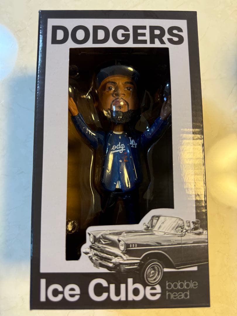 【新品未使用】アイスキューブ バブルヘッド フィギュア ドジャース ICE CUBE ボブルヘッド 首ふり人形 アイスキューブ dodgers