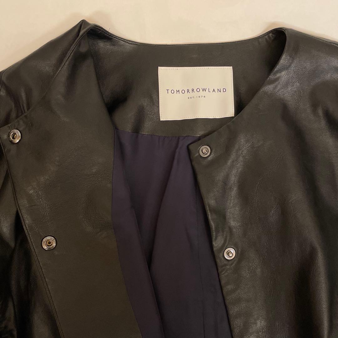 金子綾×TOMORROWLAND フェイクレザージャケット - メルカリ