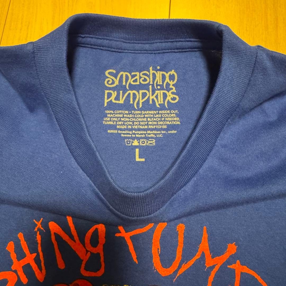 スマッシングパンプキンズ Tシャツ 青 L スマパン グッズ 日本公演