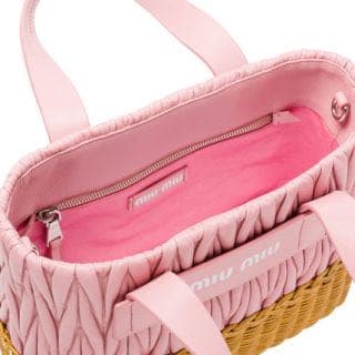 miumiu かごバッグ ピンク - メルカリ