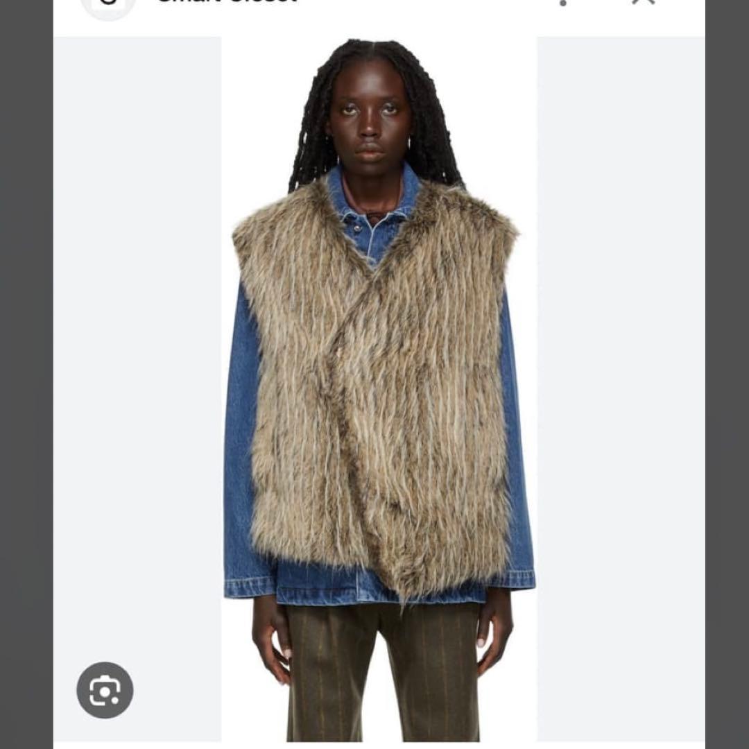 美品 namacheko ナマチェコ フェイクファー ベスト - メルカリ