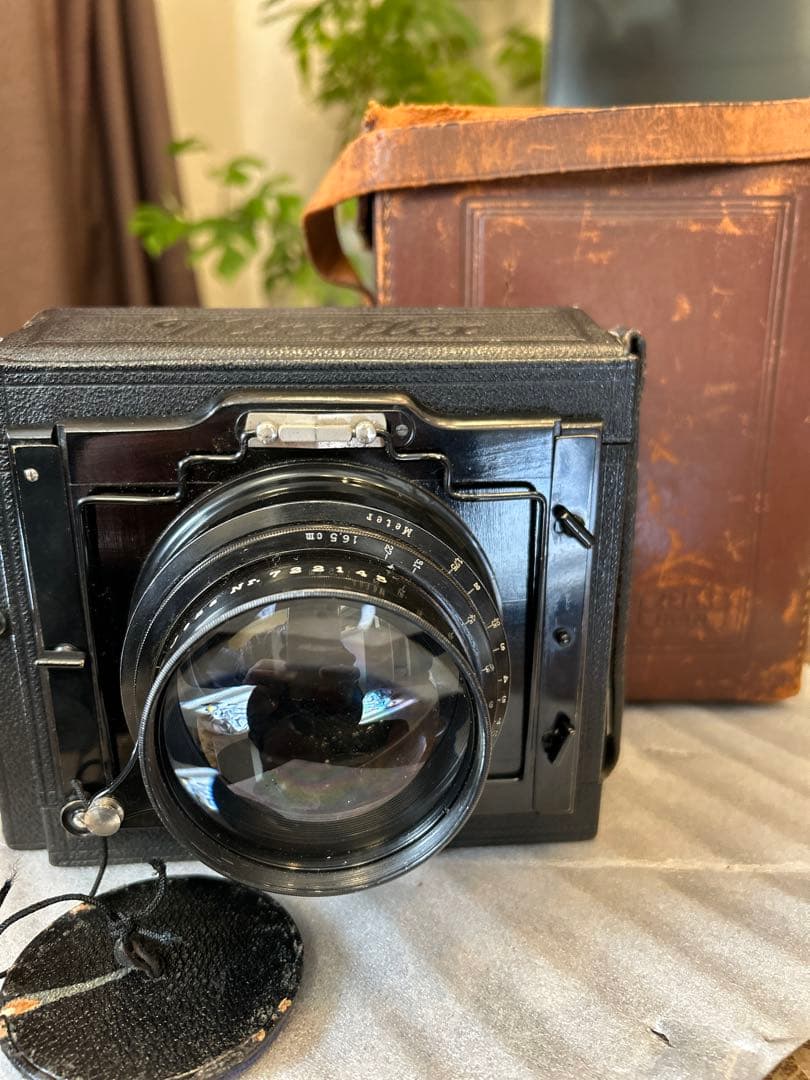 【激珍品レンズ】 テッサー 16.5cm f2.7 &ミロフレックス蛇腹カメラ