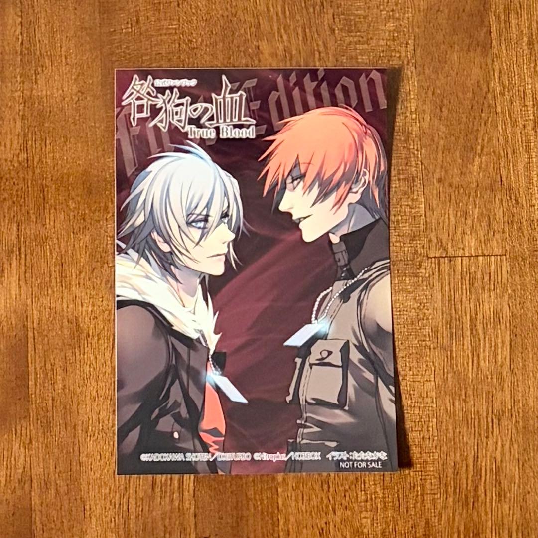 15：初版 咎狗の血 公式ビジュアルファンブック 特典 帯付き 公式