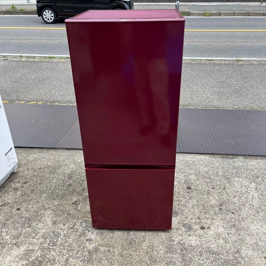 愛知岐阜/送料込★美品★アクア 184L冷蔵庫　AQR-18G (R)　18年製 AQR-18G-R 冷蔵庫 ルージュ [184L /2ドア /右開きタイプ] AQUA｜アクア