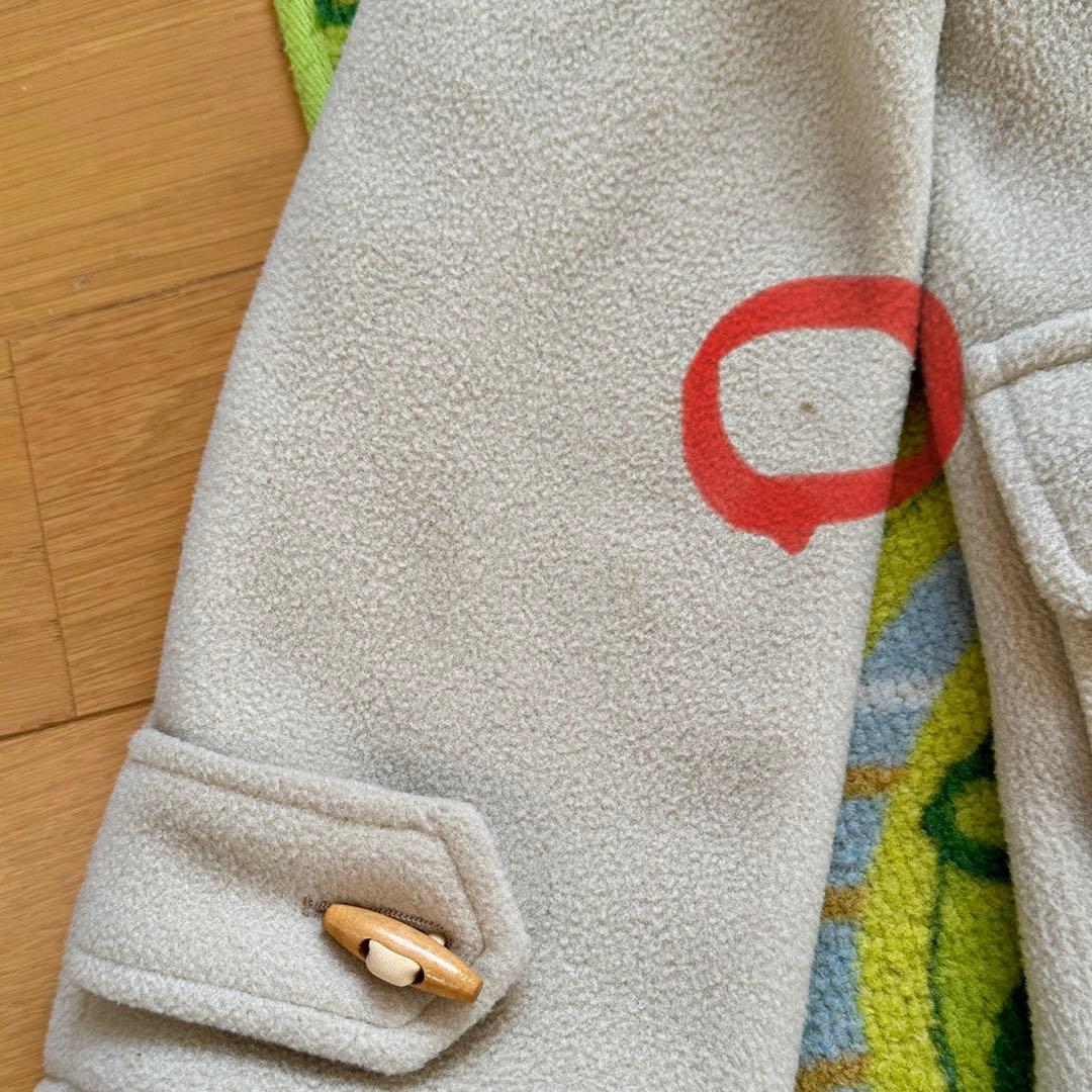 美品 A BATHING APE フリース ダッフルコート ベージュ - メルカリ