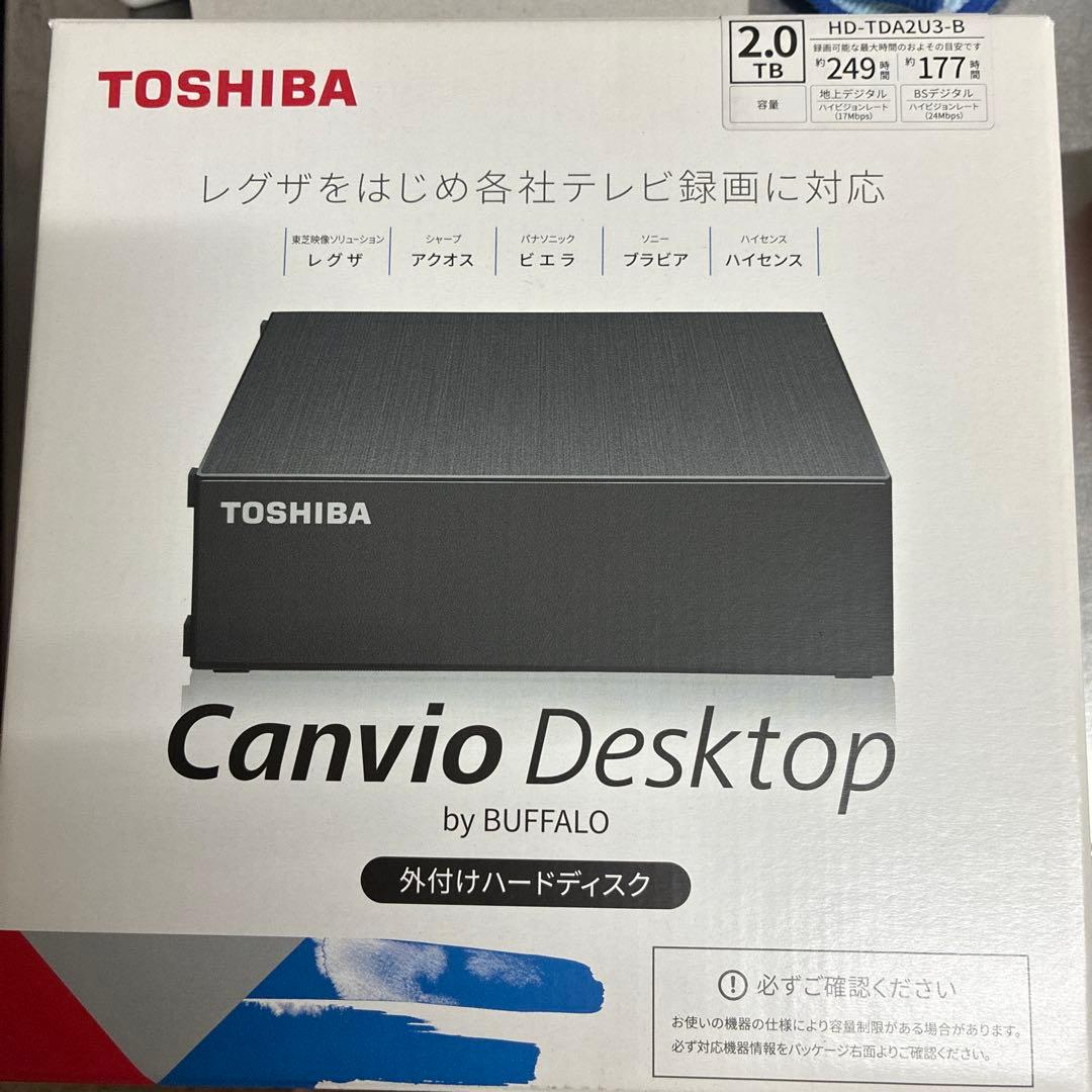TOSHIBA 外付けハードディスク HD - メルカリ