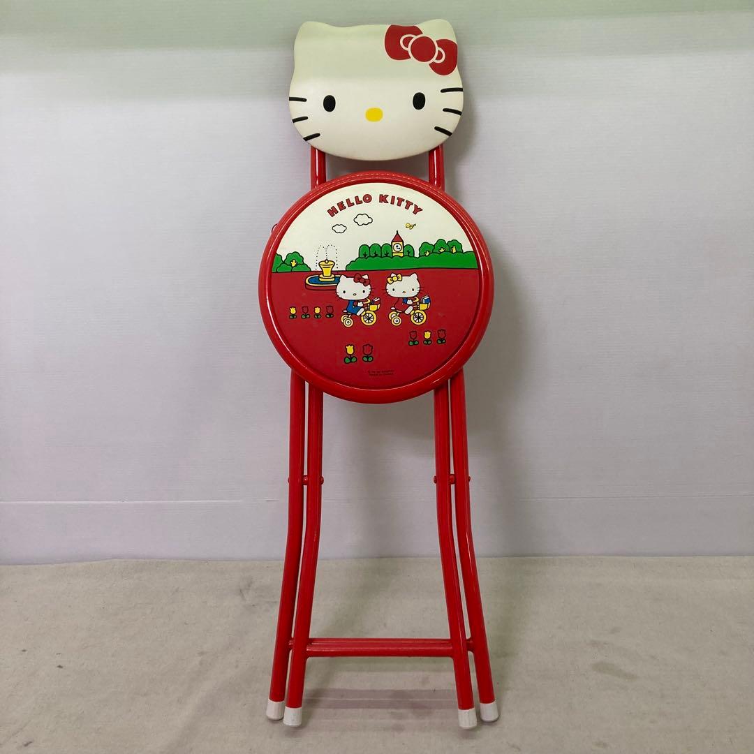 レトロ☆希少】ハローキティ 折りたたみチェア 椅子 イス 2005年