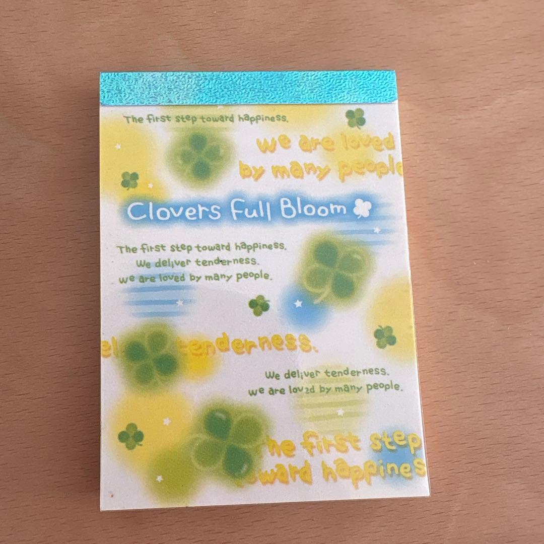 メモ帳 クローバー 平成レトロ - メルカリ
