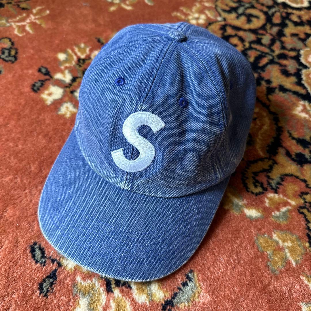 希少】Supreme S Logo cap シュプリーム キャップ 青 - メルカリ