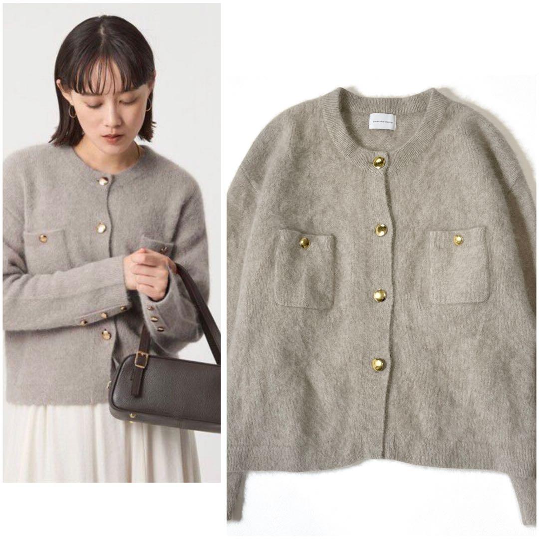 グリーンレーベルリラクシング デイリーエリートカーデ ベージュ カシミヤ デイリーエリートカーデ｜グリーンレーベル リラクシングの通販｜&mall