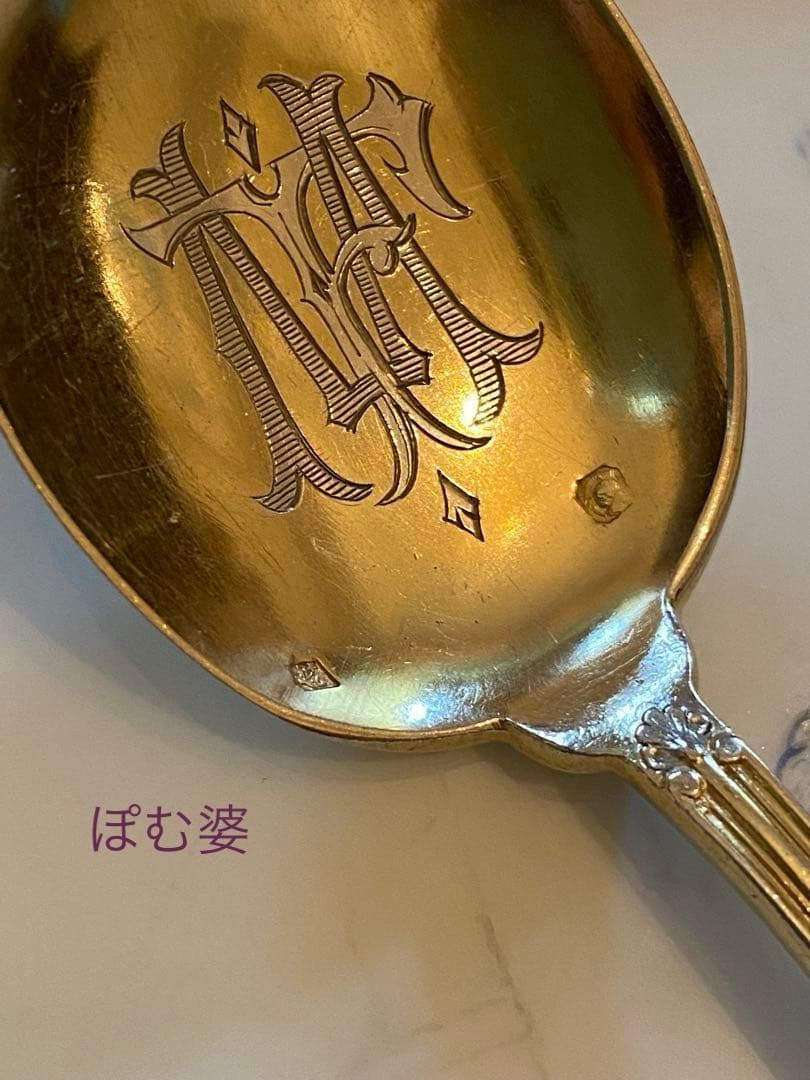 ピュイフォルカ／ゴーハムその他】純銀製／スプーン 9本＋ フォーク