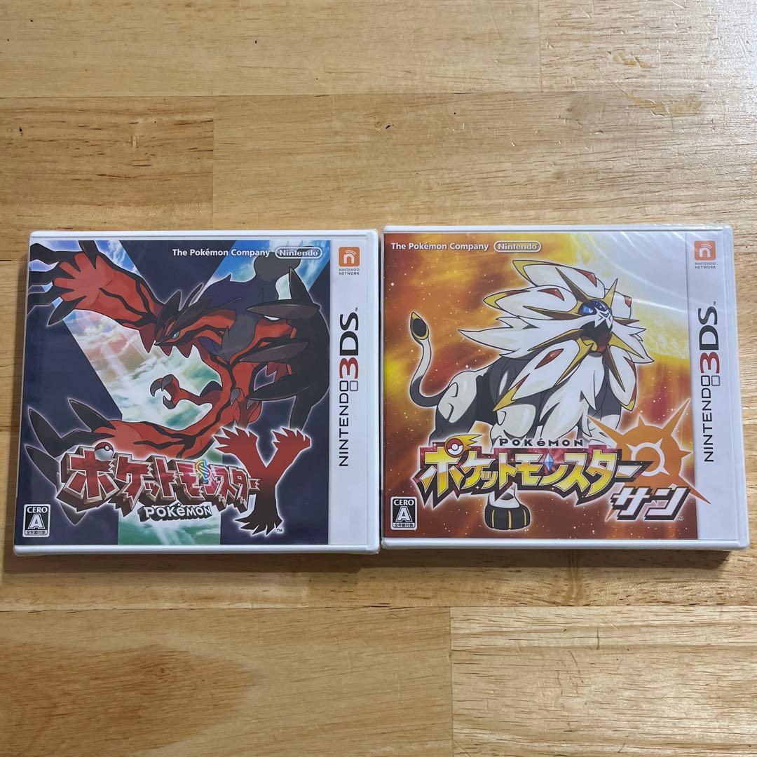 ニンテンドー3DS ポケットモンスターY ポケモン　サン Pokemon X, Y, Moon & Sun Nintendo 3DS Bundle Brand New & Sealed In