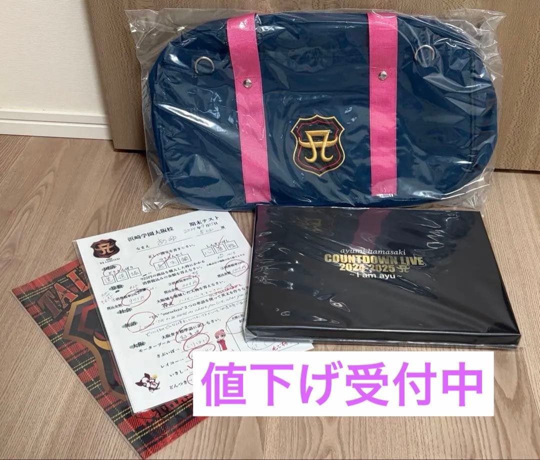 浜崎あゆみ 浜崎学園 スクールバッグ クリアファイル 答案用紙 大阪