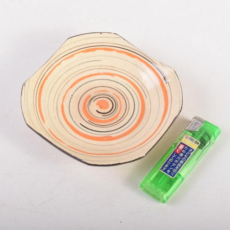 和食器 渦巻文 八角皿 八客 時代箱 C 7941