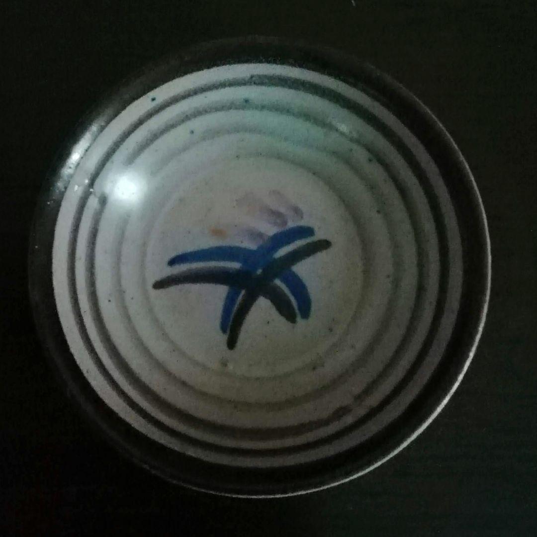 超レア 逸品 マジョリカ古窯 色絵輪線紋小皿 10客 明治期 時代箱付き